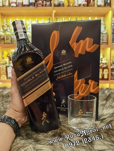 Rượu JW Double Black 1L Hộp Quà 2024