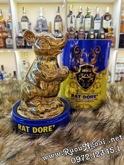 Rượu Phong Thủy Con Chuột Rat Dore Brandy XO Extra